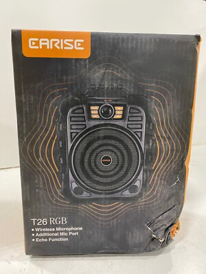 CARISE T26 Pro Black Additional Mic Port Remote Control Wireless Speaker 1.2