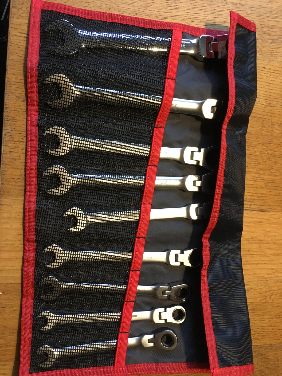 N.38A9E Empty spanner / Tool Roll Wallet (Bag) 9 Slots For