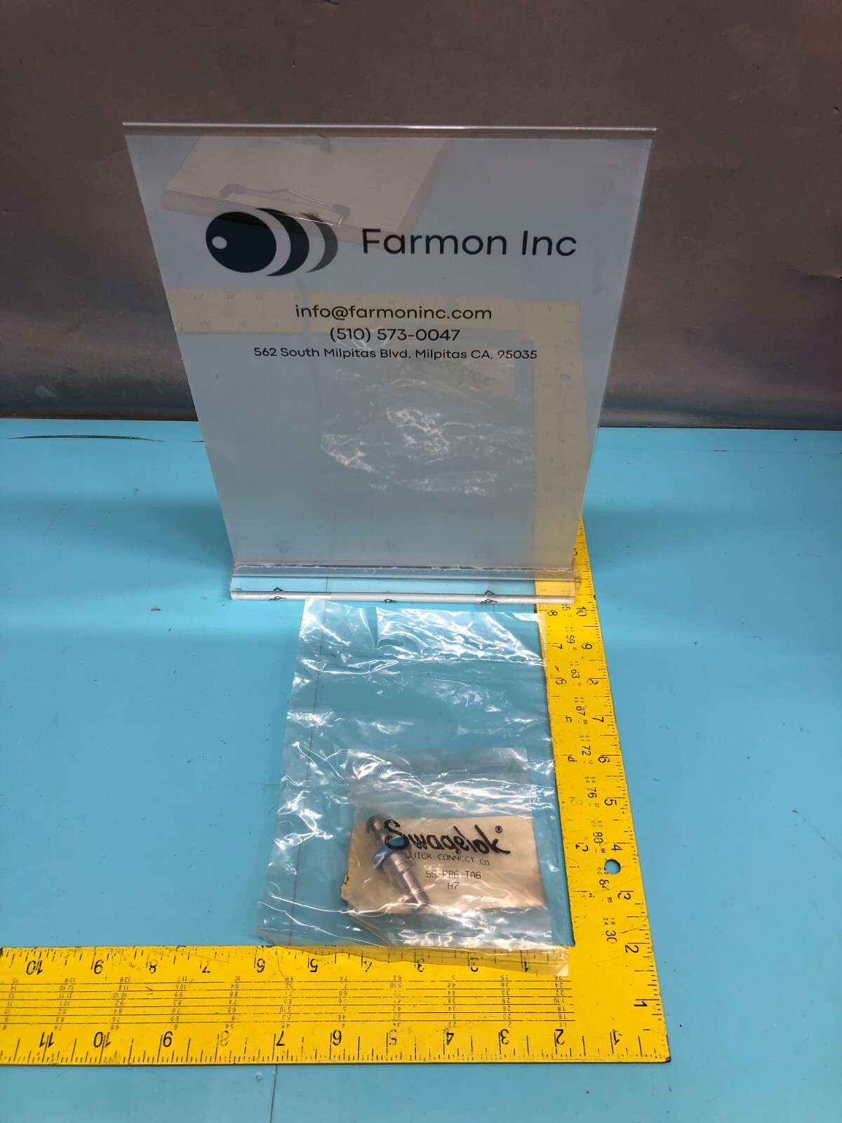 SWAGELOK SS-PB6-TA6 MULTI-PURPOSE PUSH-ON HOSE END CONNECTION, 3/8 in, 171205