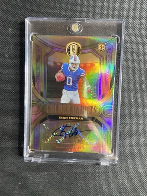 2024 Panini Gold Standard Keon Coleman RC Rookie Rose Gold Auto #20/24 Bills