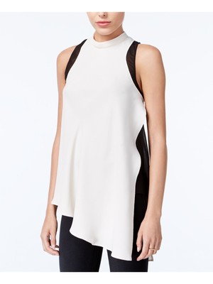 

RACHEL ROY Женский топ цвета слоновой кости с асимметричным подолом без рукавов и круглым вырезом Размер, Цвет слоновой кости