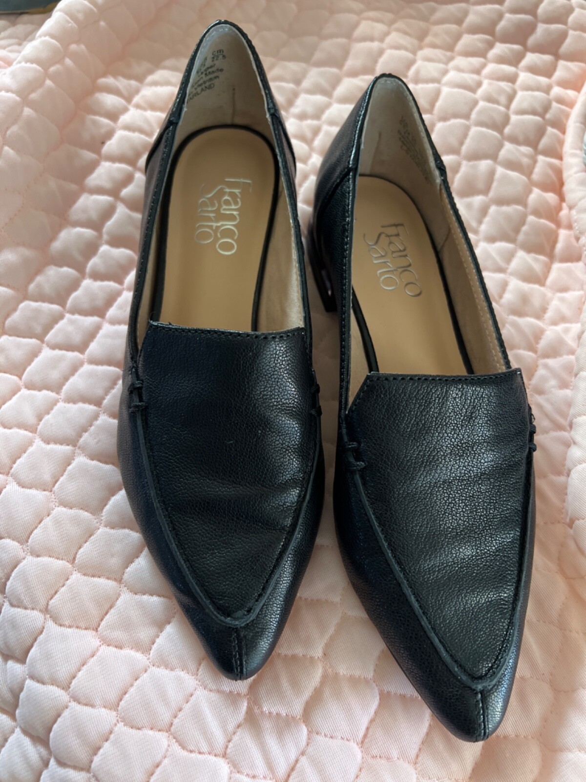 Franco Sarto Women's Size 5.5 Pointed Toe Leather Loafers Flats | eBay UK