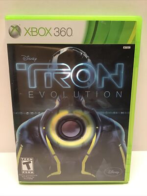 Tron Evolution (Microsoft Xbox 360) Disney Complete Genuine FREE SHIPPING