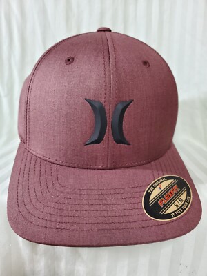 Hurley Icon Weld Hat / Cap  Maroon  Flexfit  Size Small / Medium
