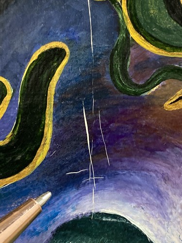 🔥 Fine Vintage French Modern Surrealist Fantasy Mythology Goddess Oil Painting