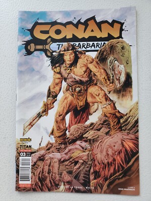    CONAN THE BARBARIAN #3  TITAN COMICS 2023 FIRST PRINT Doug Braithwaite Nm