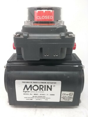 Morin Tyco Pneumatic Rack & Pinion Actuator Model MRP-014U-T-S080
