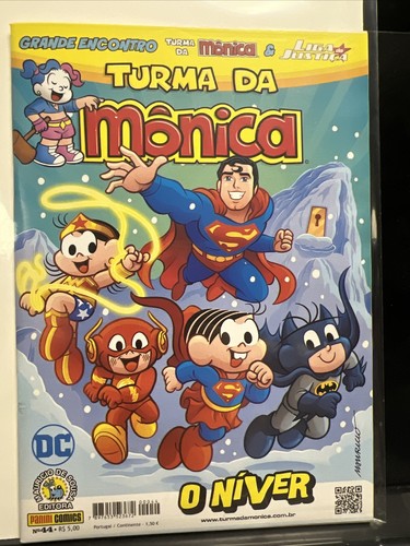 Turma Da Monica DC Comics Liga Justica Portuguese Brazil Issue