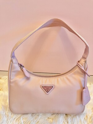 Prada Nylon Re-Edition 2000 Mini Bag Alabaster Pink