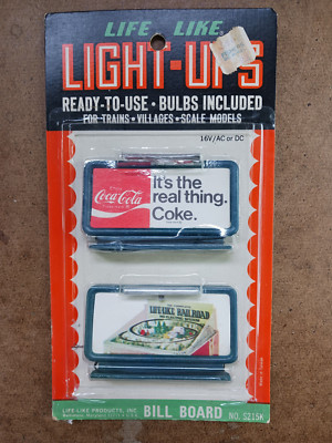 Vintage Life-Like Light-Ups Bill Board #S215K Sealed Package NOS