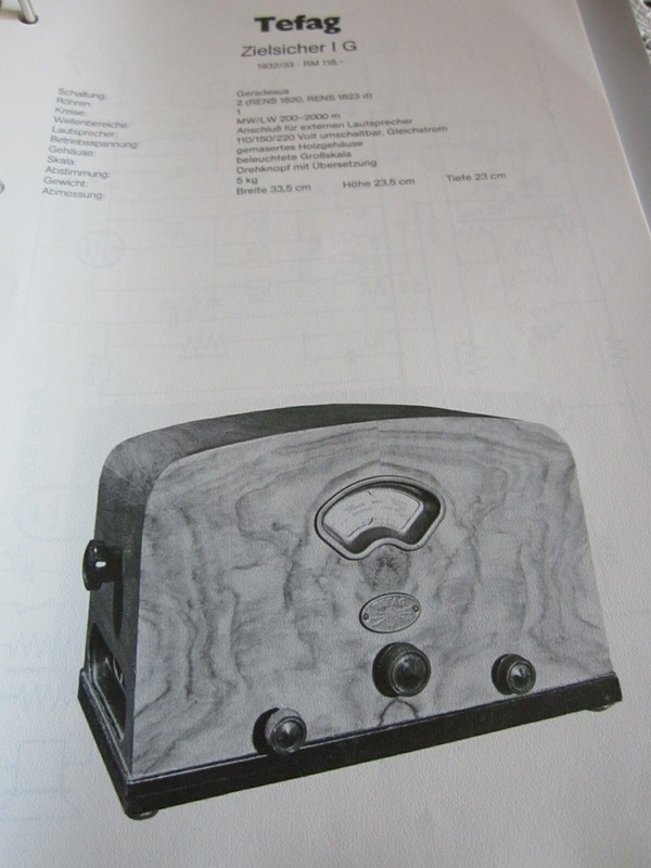 Schaltplan N Radio Tefag Zielsicher 1, 1932