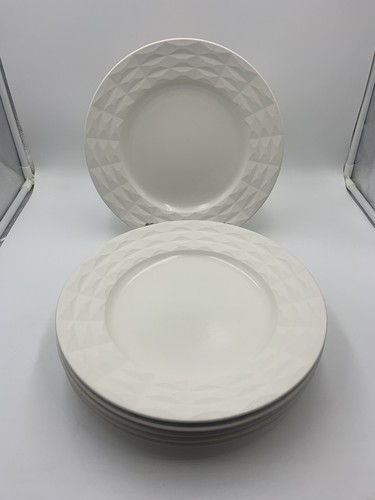 KATE SPADE LENOX CASTLE PEAK CREAM DINNER PLATES SET OF 6