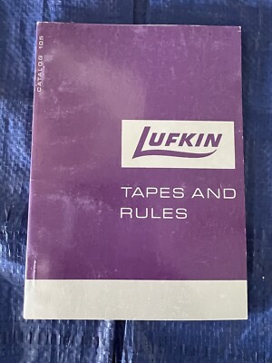 Vintage Lufkin Tapes & Rules Catalog No. 105