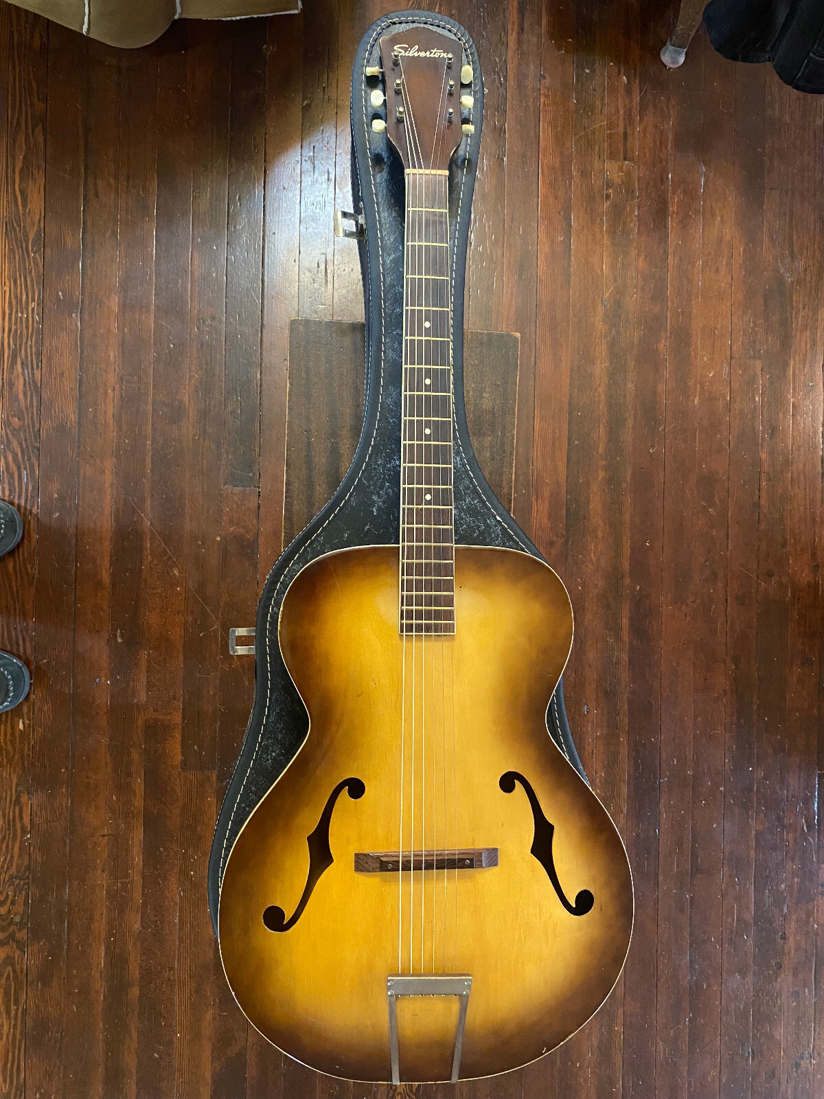 60s? Silvertone アーチトップ/ピックギター/フルアコ Vintage 1950's / 60's Silvertone Archtop Acoustic Kay