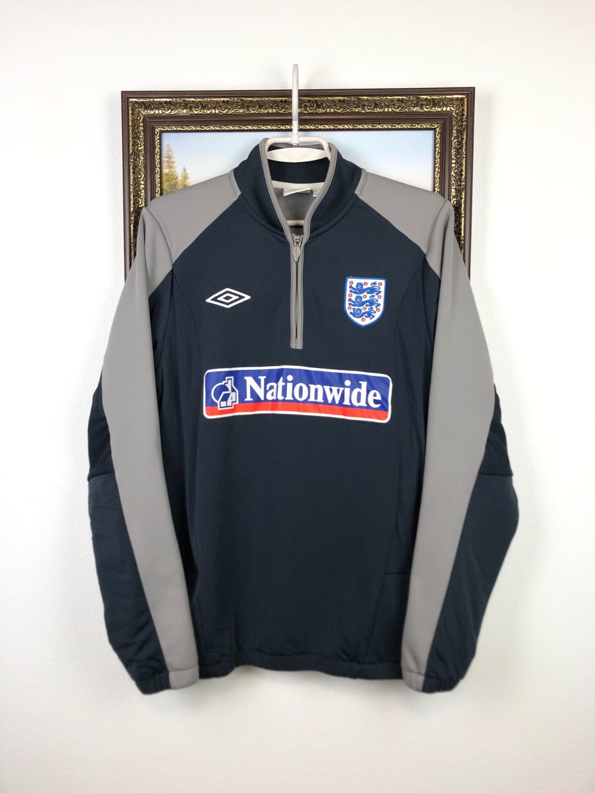 Vintage Umbro England Football Sweatshirt Soccer Track Track