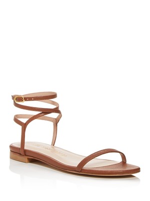 

STUART WEITZMAN Женские коричневые кожаные сандалии Merinda с ремешком на ремешке, Коричневый, S5582