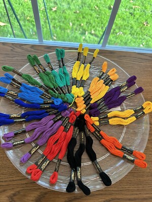 J &P COATS THREAD/FLOSS 6PLY ASSORTED COLORS NEW AND CLEAN