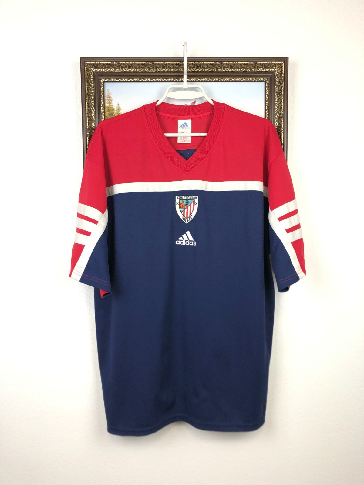 ウェア 90s adidas Football Shirt - Made in USA ADIDAS 90s FOOTBALL SHIRT SOCCER JERSEY sz XL MEN PURPLE | eBay