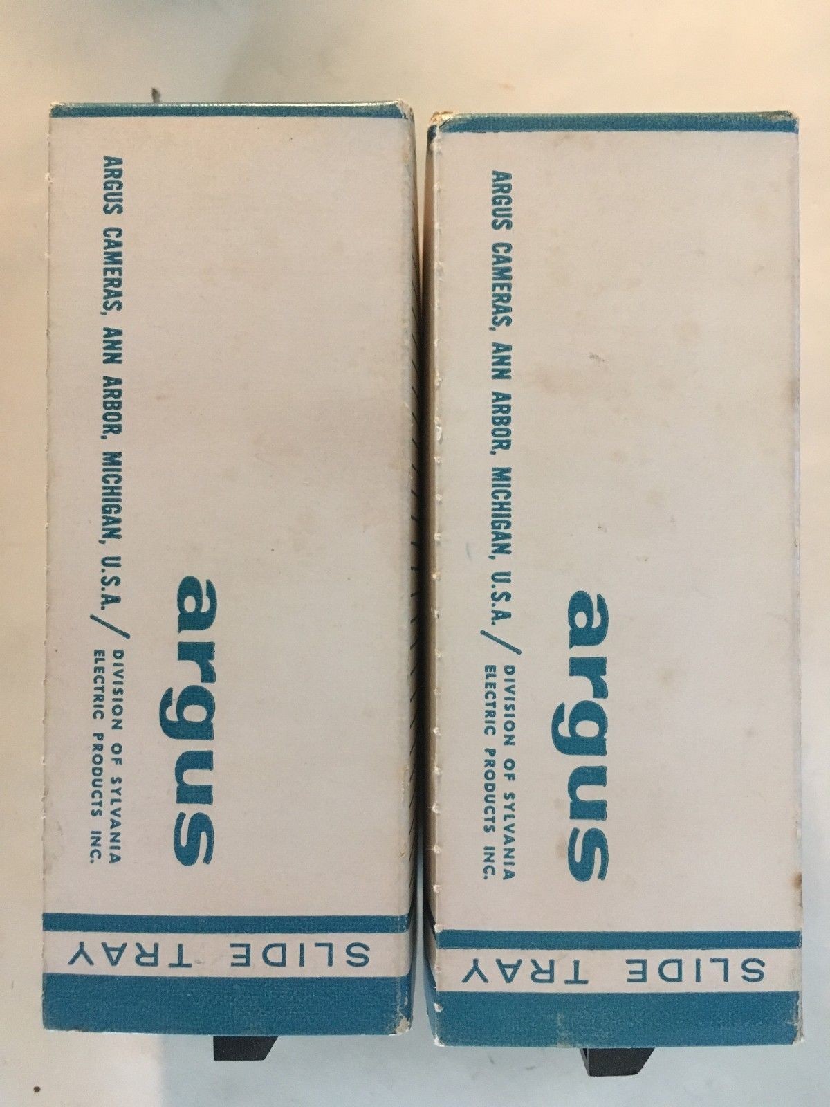 VINTAGE ARGUS SLIDE TRAY (S) 2 SYLVANIA ELECTRIC PRODUCTS