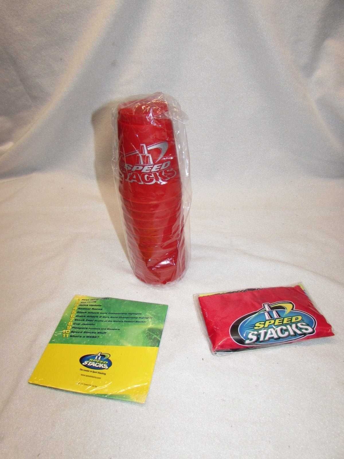 Speed Stacks Stacker Cups Game Official Cup Of The WSSA 12 Pcs Red Carrying Case