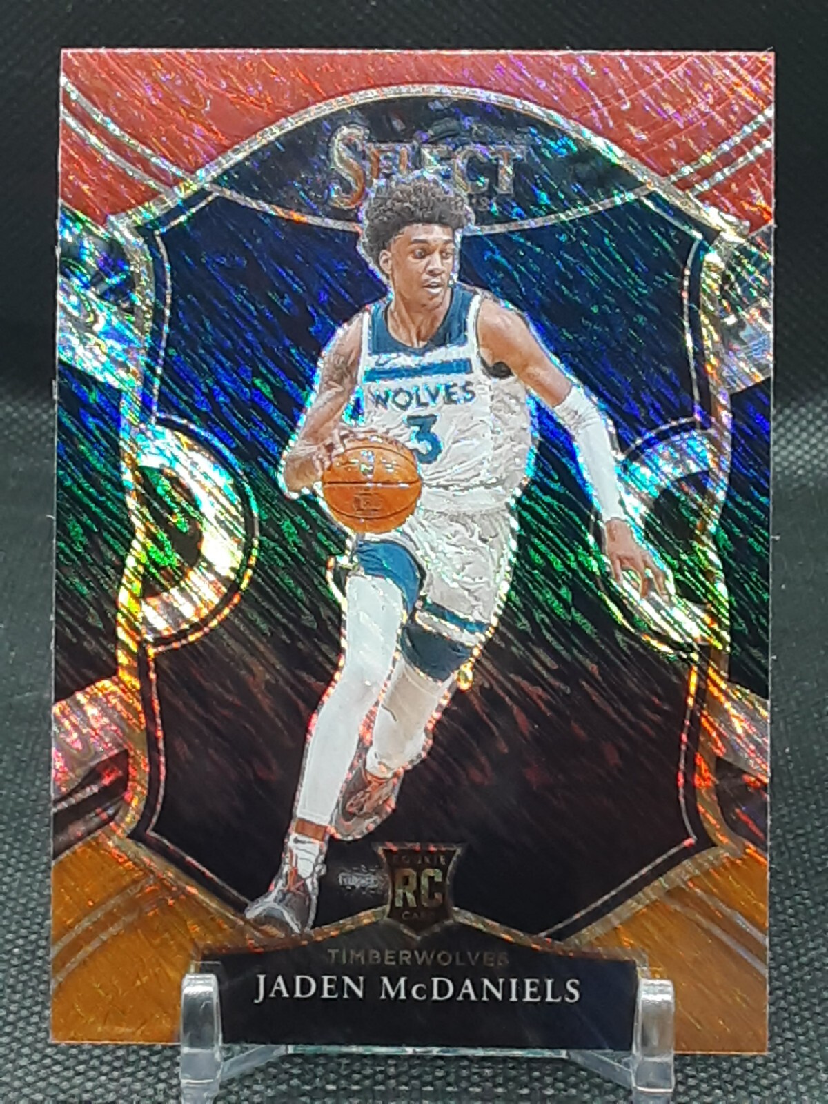 【レア期間限定出品・3/5 RC ジャーナン】Jaden Mcdaniels JADEN MCDANIELS 2020-21 SELECT RED WHITE ORANGE VELOCITY
