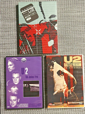 U2 Live From Boston, U2 Joshua Tree & U2 Rattle and Hum (3 DVDs) - Good Cond.