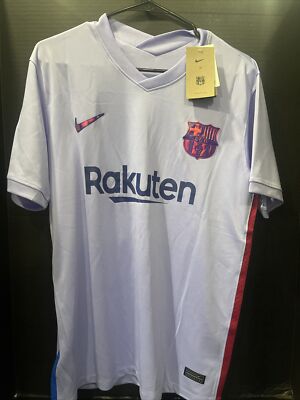 NIKE FC BARCELONA LIONEL MESSI #10 SOCCER JERSEY RAKUTEN UNICEF MENS SIZE MEDIUM