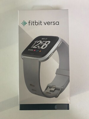 NEW Fitbit Versa Health & Fitness Smartwatch Activity Tracker S & L Sizes Gray