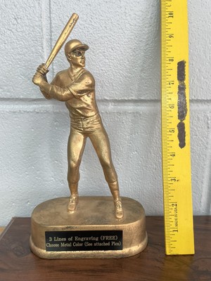 Baseball Antique Gold Male Resin Trophy