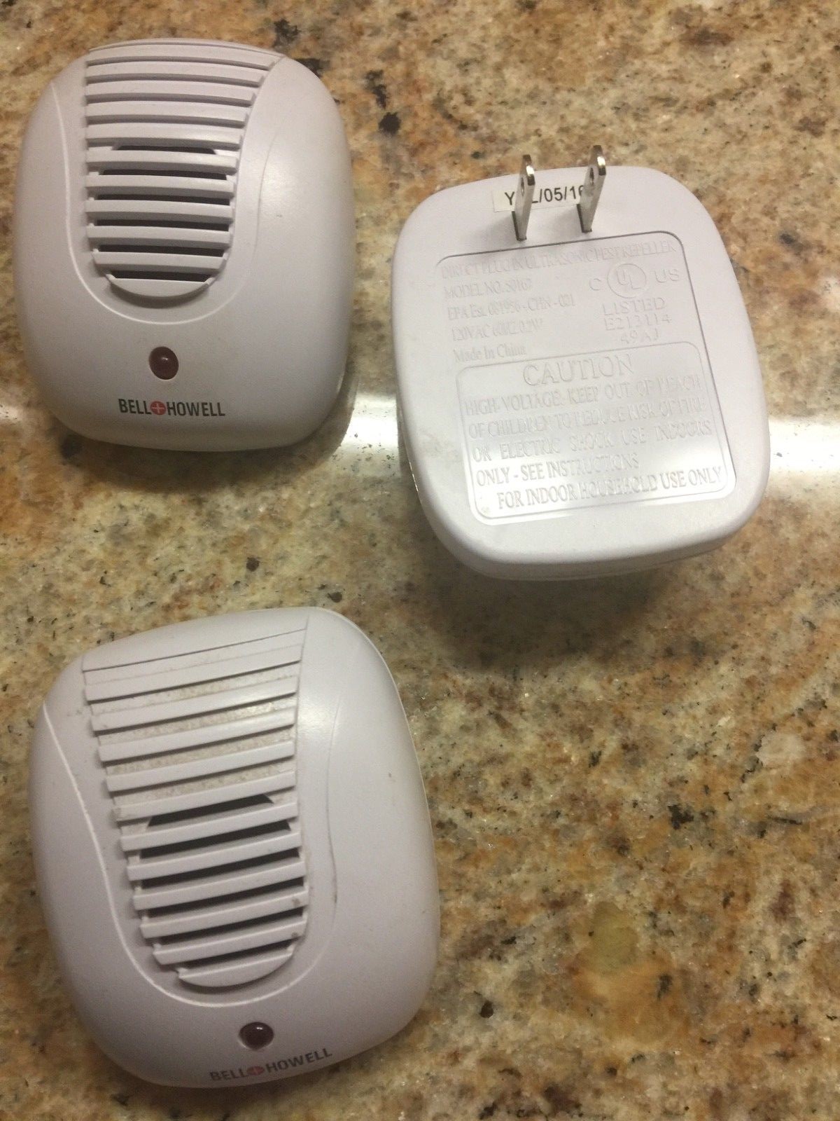 Bell and Howell Ultrasonic Pest Repellers 4 pack Plug in Bug Repellant Electric