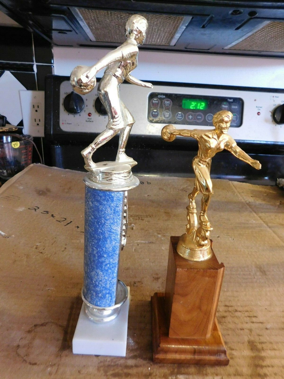 PAIR OF VINTAGE BOWLING TROPHIES  GROUP #8