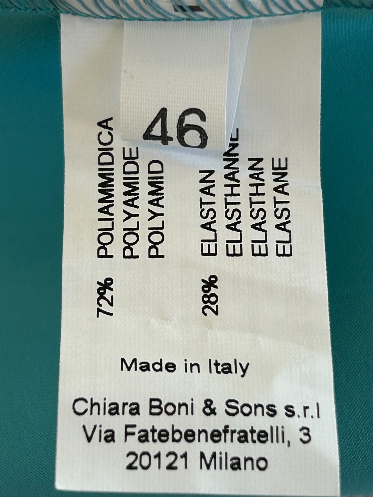 Pre-owned Chiara Boni Siglumi Peplum Dress 10u.s./46it Turquoise Msrp$750 In Blue