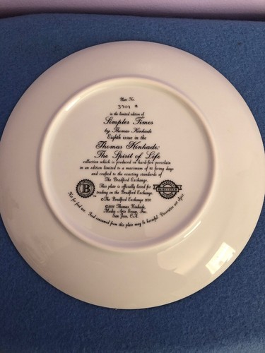 Thomas Kinkade Bradford Echange Plate Simpler Times Spirit Of Life Ask