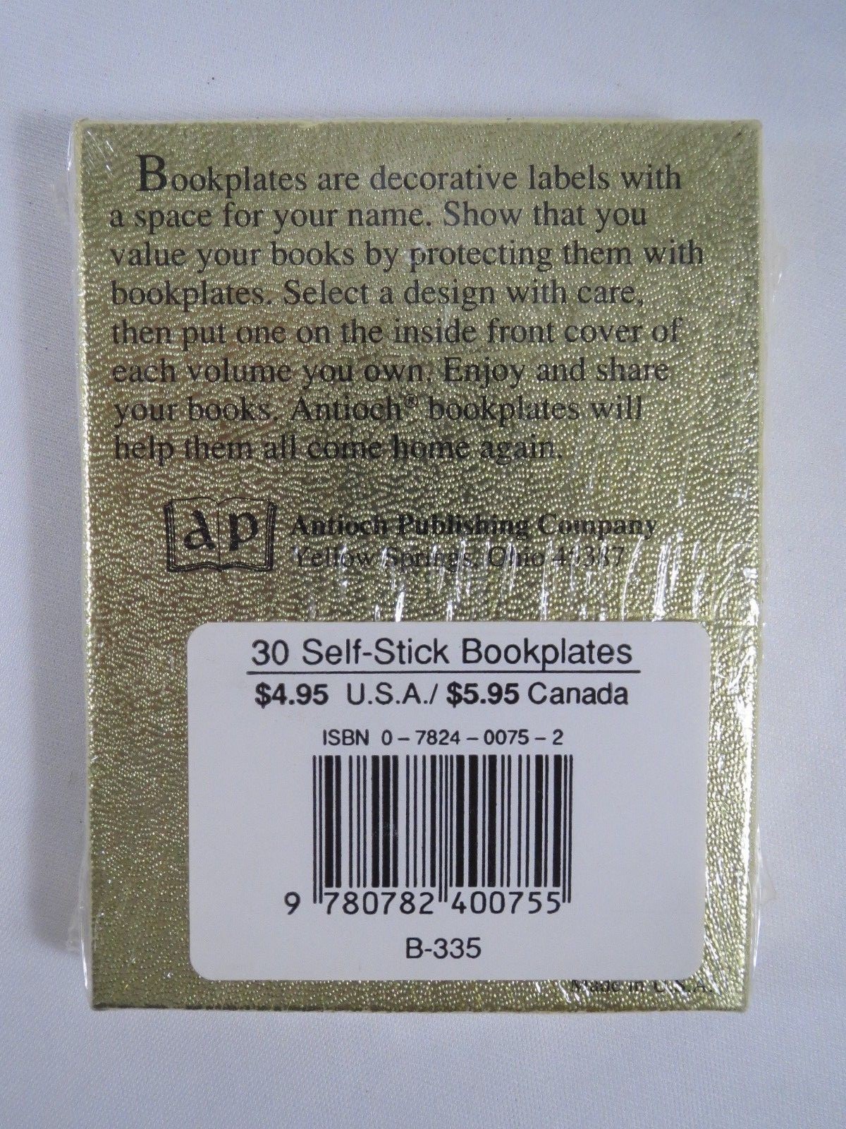 Vintage Antioch 50 Bookplates 