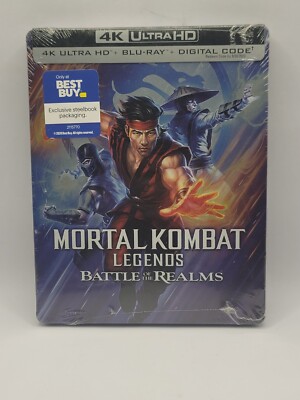 Mortal Kombat Legends Battle of the Realms Ultra 4K Blu-ray  Best Buy Steel book