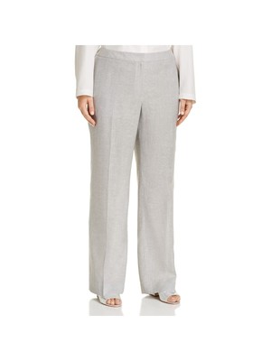 

LAFAYETTE 148 NEW YORK Женские серые прямые брюки с карманами на молнии плюс, Серый, WPB47R-1E28