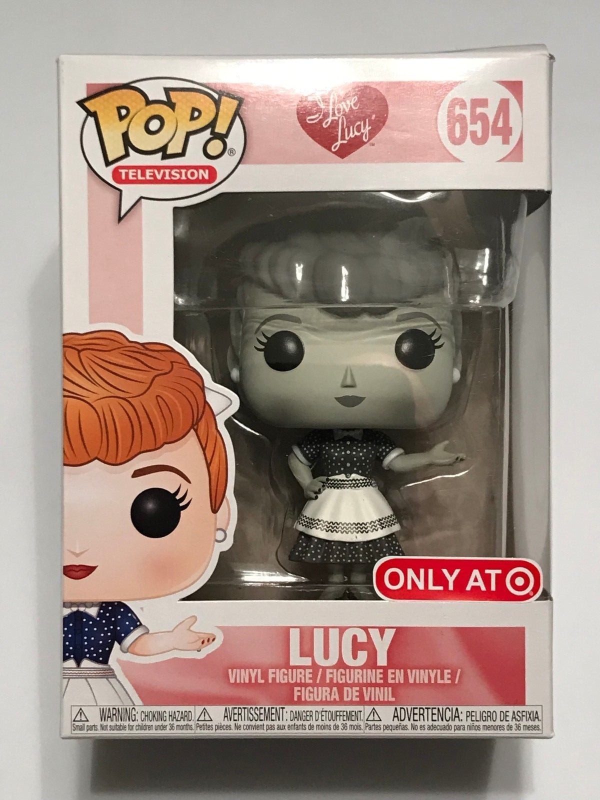 i love lucy funko pop black and white