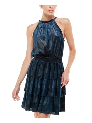 БЕЗМОЛВНОЕ женское короткое вечернее платье на бретельках без рукавов