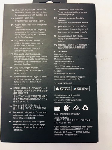 PLANTRONICS BackBeat FIT 2100 Wireless Sport Headset BLACK Waterproof