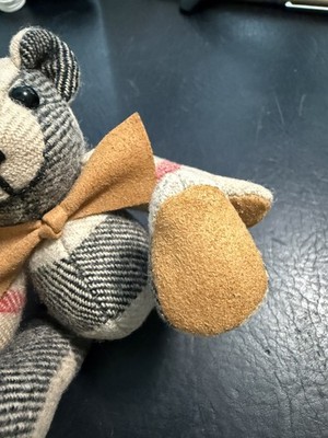 BURBERRY Thomas Bear Charm With Bow Tie Keychain With A Dust