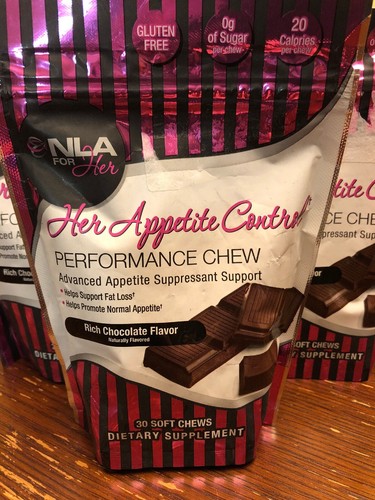 NLA For Her APPETITE CONTROL Performance Chew Weight 4 X 30 Chews CHOCOLATE