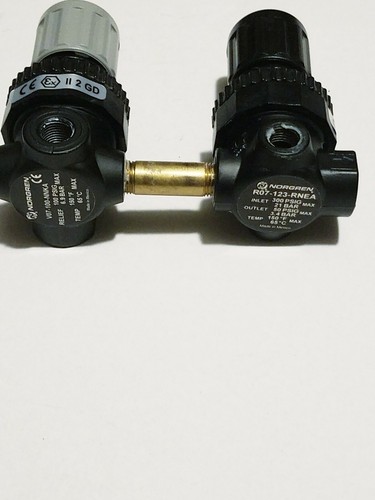 Norgren V07-100-NNKA Pressure Relief Valve w/ R07-123-RNEA Regulator