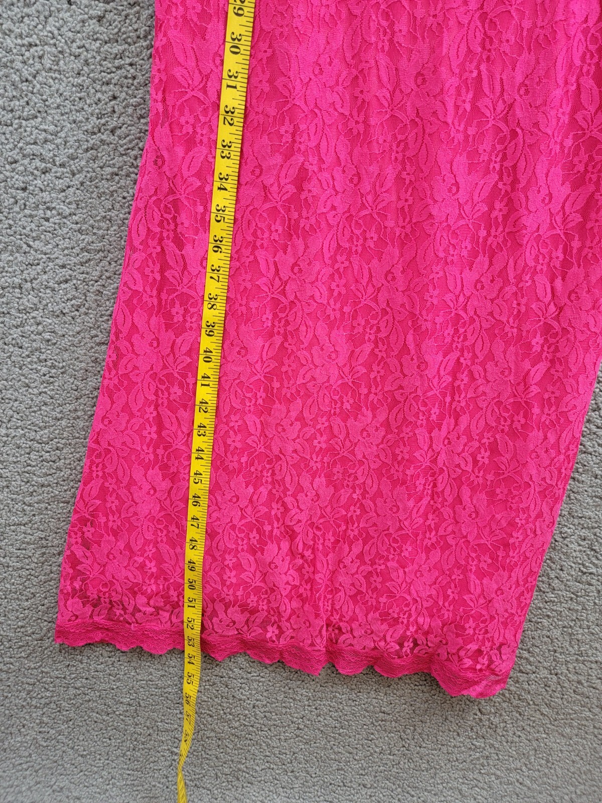 AQUA Lace Corset Slip Dress Women's XL Pink Sweetheart Neck Side Zip Closure - Picture 7 of 14