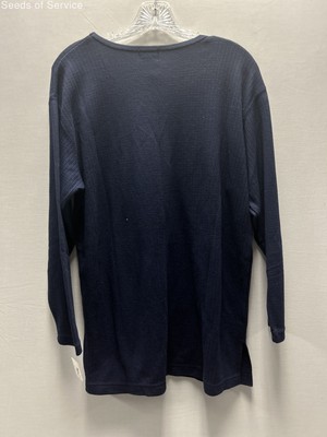 NWT Casual Corner Navy Blue Long Sleeve V-Neck Sweater Womens S