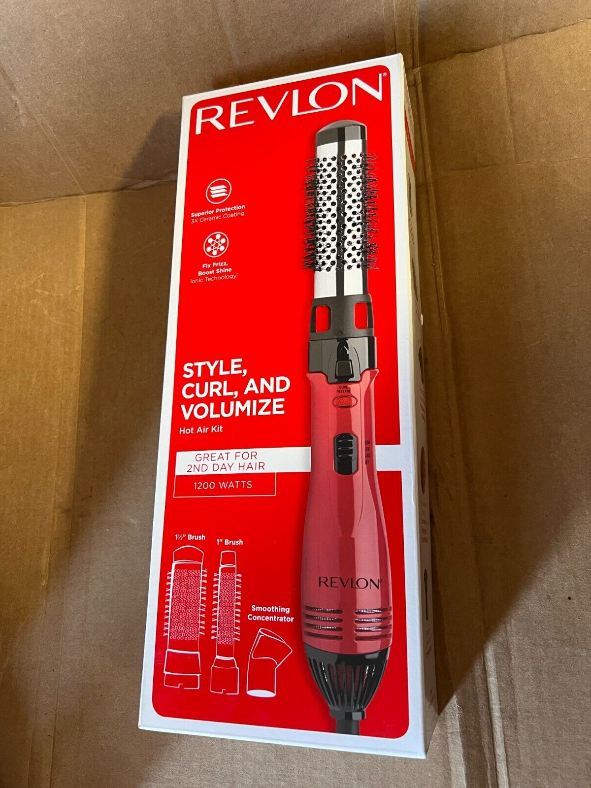 Hot Air Kit 1200w Brush And Blower Rv440red Brand New