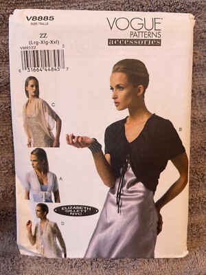 Vogue Pattern V8885 Misses Unlined Jackets ~ 4 Styles ~ 3 Lengths ~ EASY