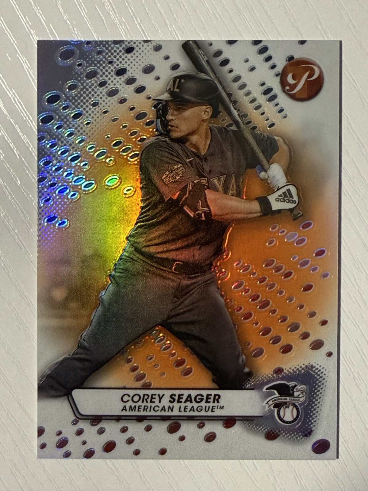 Corey Seager 2023 Topps Pristine Orange Refractor #258 21/25 Texas Rangers