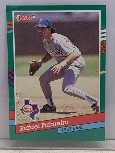 メジャーリーグ　カード　Rafael Palmeiro 2023 DONRUSS PURPLE RAFAEL PALMEIRO TEXAS RANGERS PARALLELS