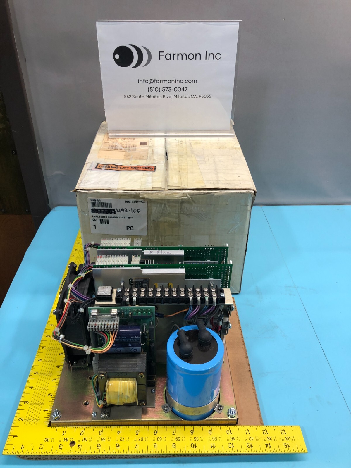 BALDOR UM2-100 ASEA BROWN BOVERI, AMPL CHASSIS COMPLETE UNIT P, 153396