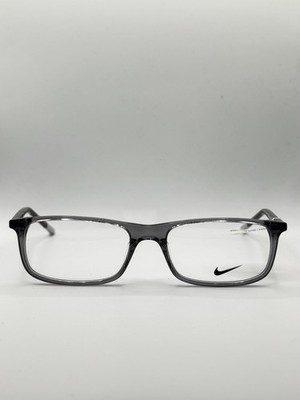 Nike 7252 050 53-17 Grau Rechteckig Brille Gestell